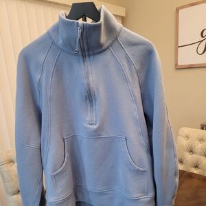 Lululemon Scuba Oversided  Blue Half-Zip Sweatshirt.  XL